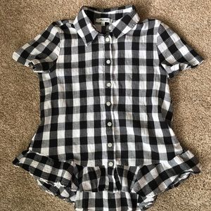 Madewell short sleeve blouse XS